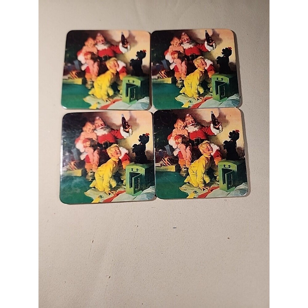 Vintage Coca Cola Cork Back Coasters Lot of 4 072413ch